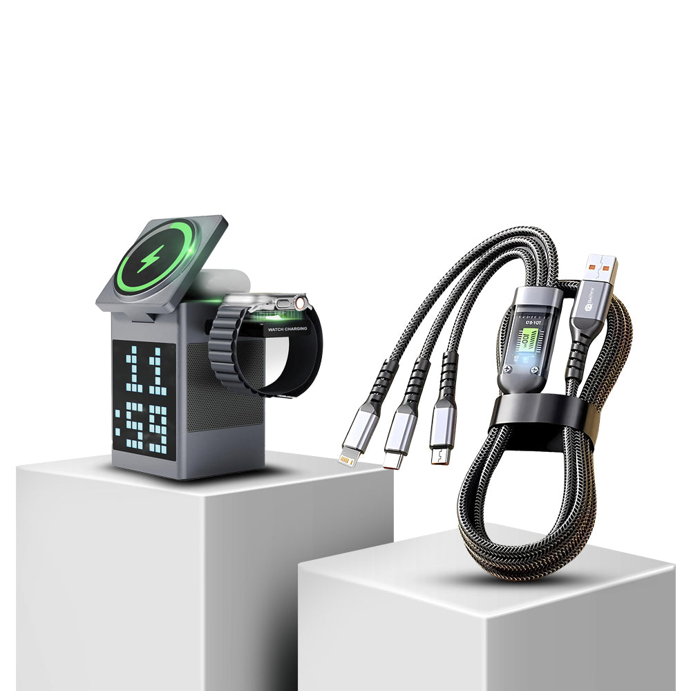 5 in 1 Wireless Charger & Hyper Pro Cable