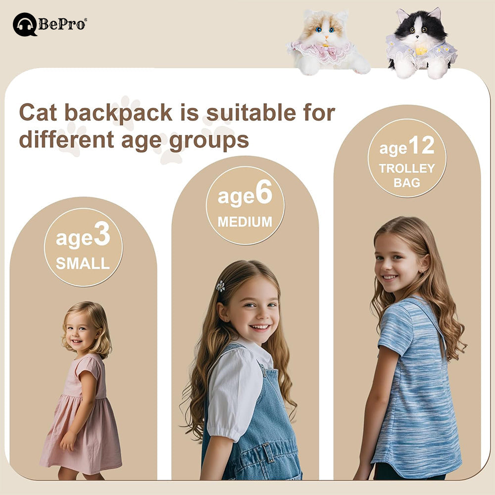 Fluffy Cat Bag - Black and White