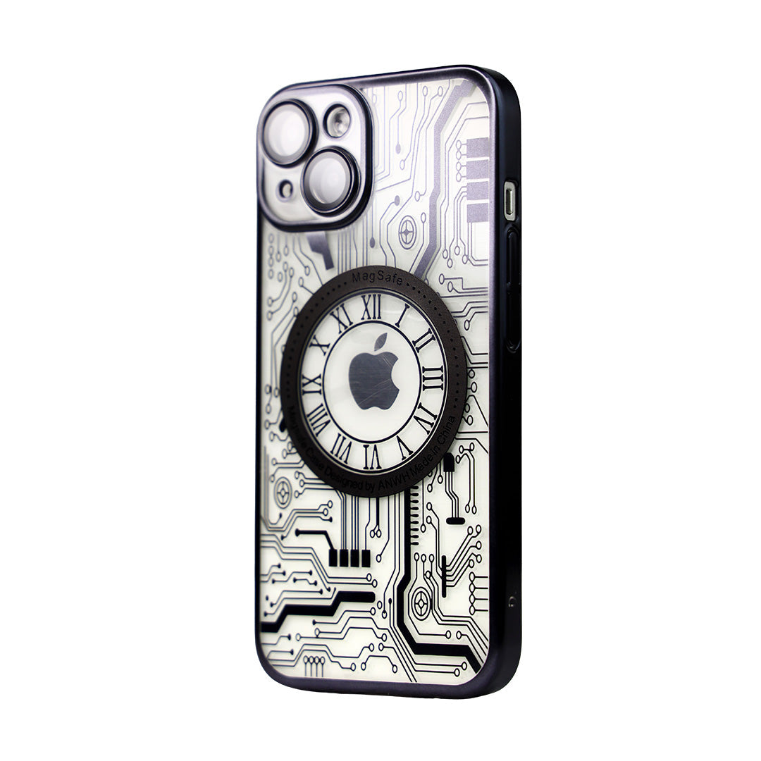 BePro Vintage Transparent MagSafe Case - Black