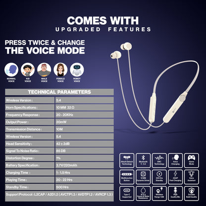 NeckFit - with 5 voice changing effects