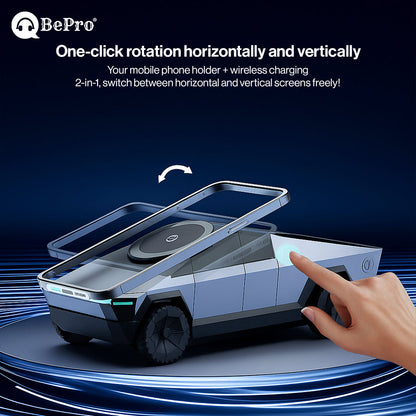 CyberDock Wireless Charging Station, 3-in-1 Rotating Wireless Charger