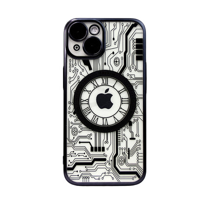 BePro Vintage Transparent MagSafe Case - Black