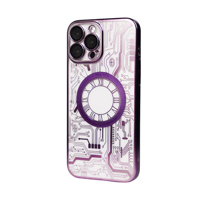 BePro Vintage Transparent MagSafe Case - Purple