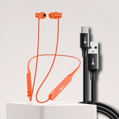 سماعة الأذن اللاسلكية Neckfit وكابل Blaze Type C